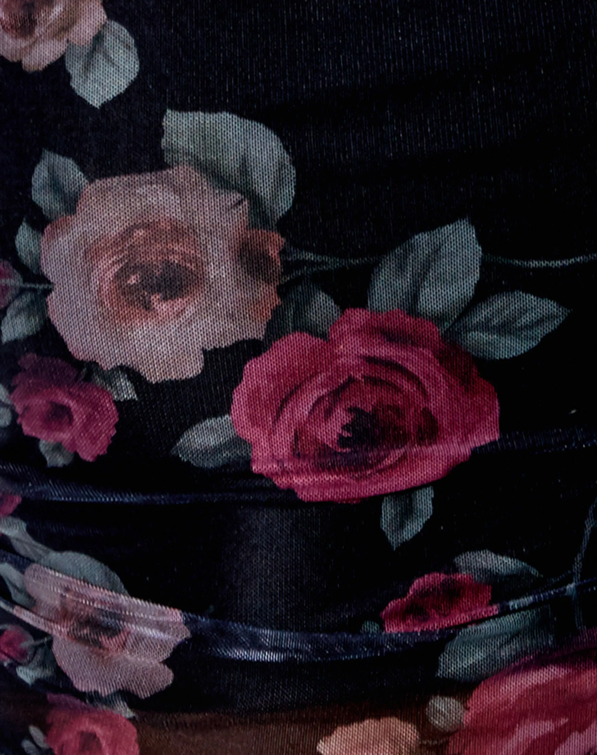 Amara Crop Top in Gothic Rose