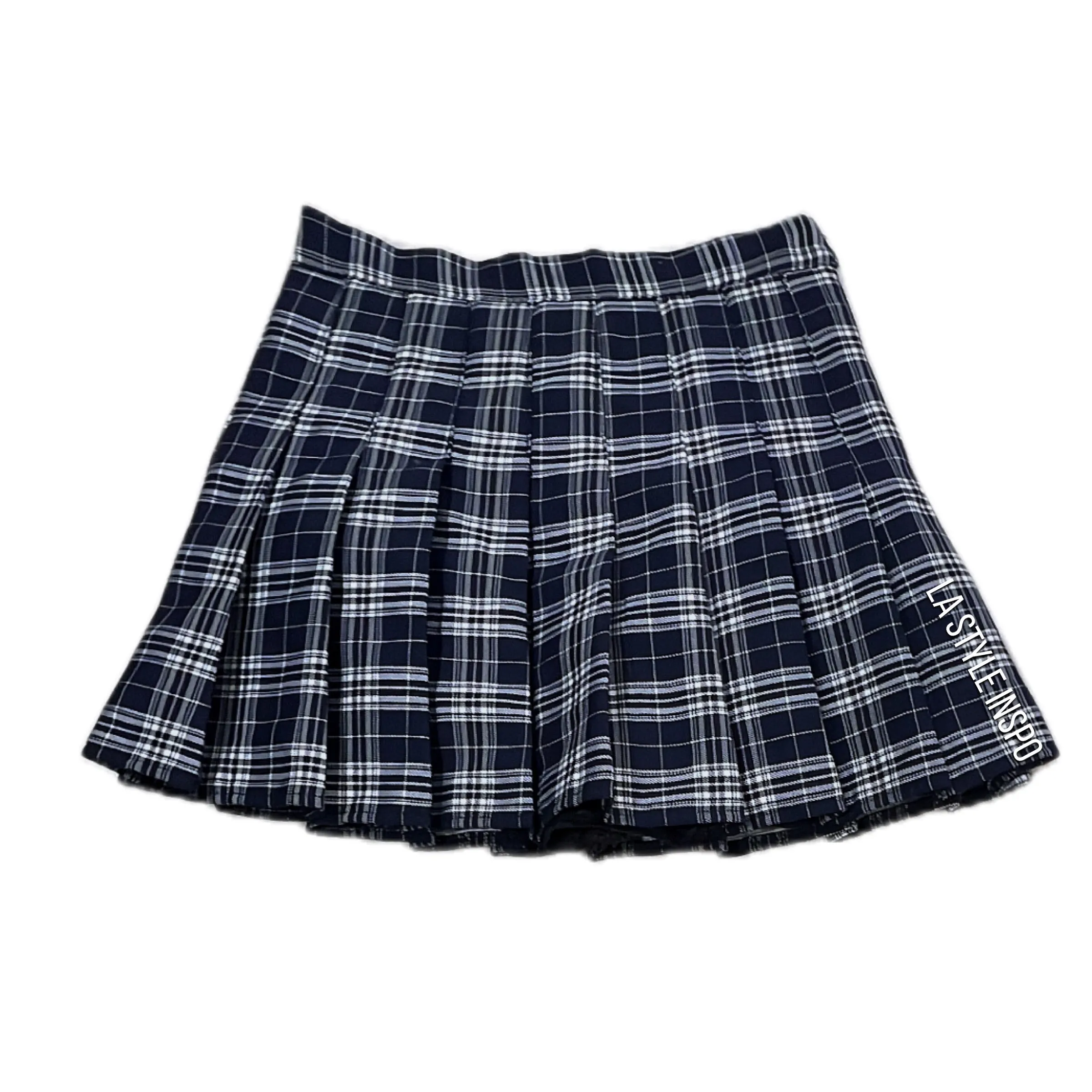 Authentic Korean College Skirt Lined Skort as seen in Blackpink in Blue Pleated Size XS