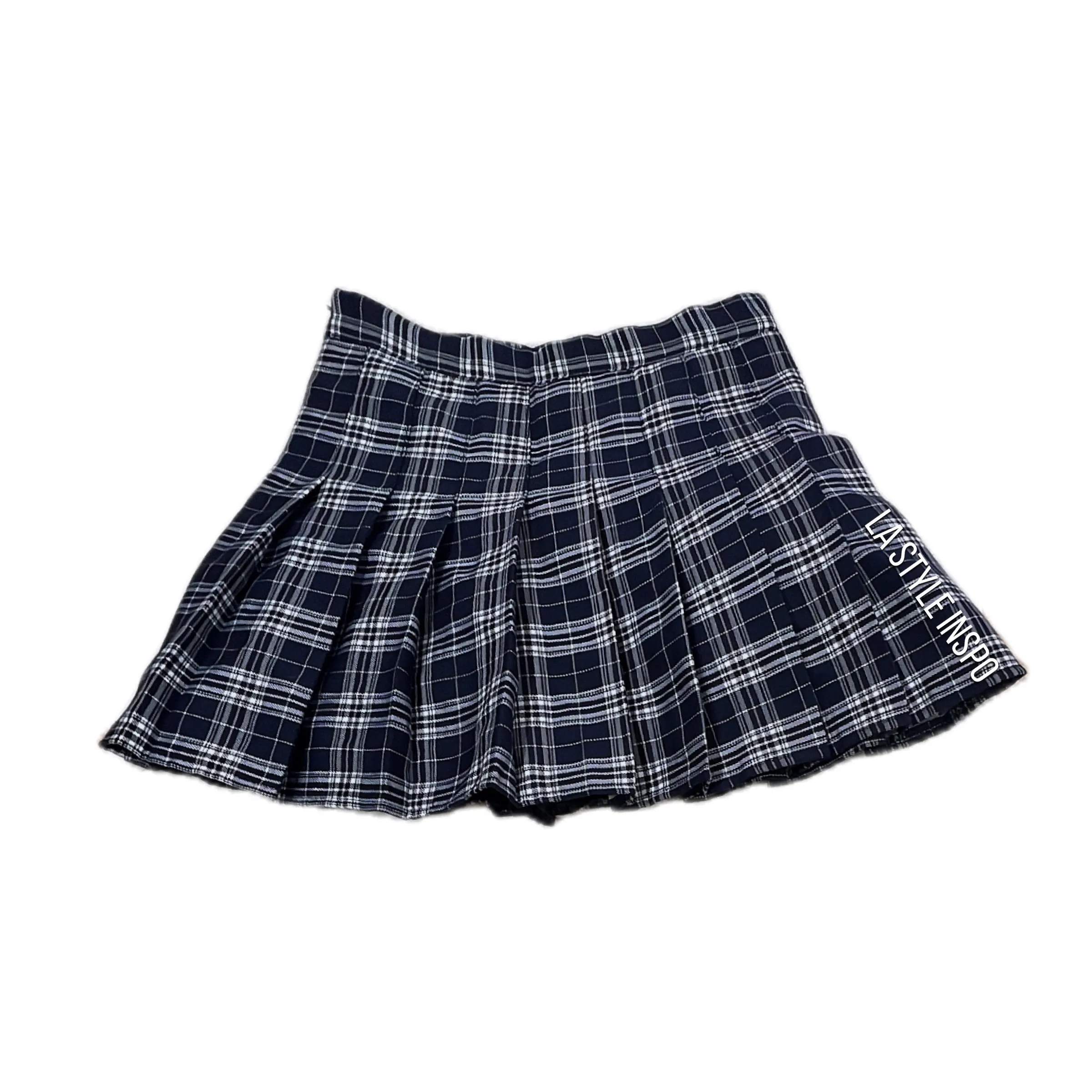 Authentic Korean College Skirt Lined Skort as seen in Blackpink in Blue Pleated Size XS