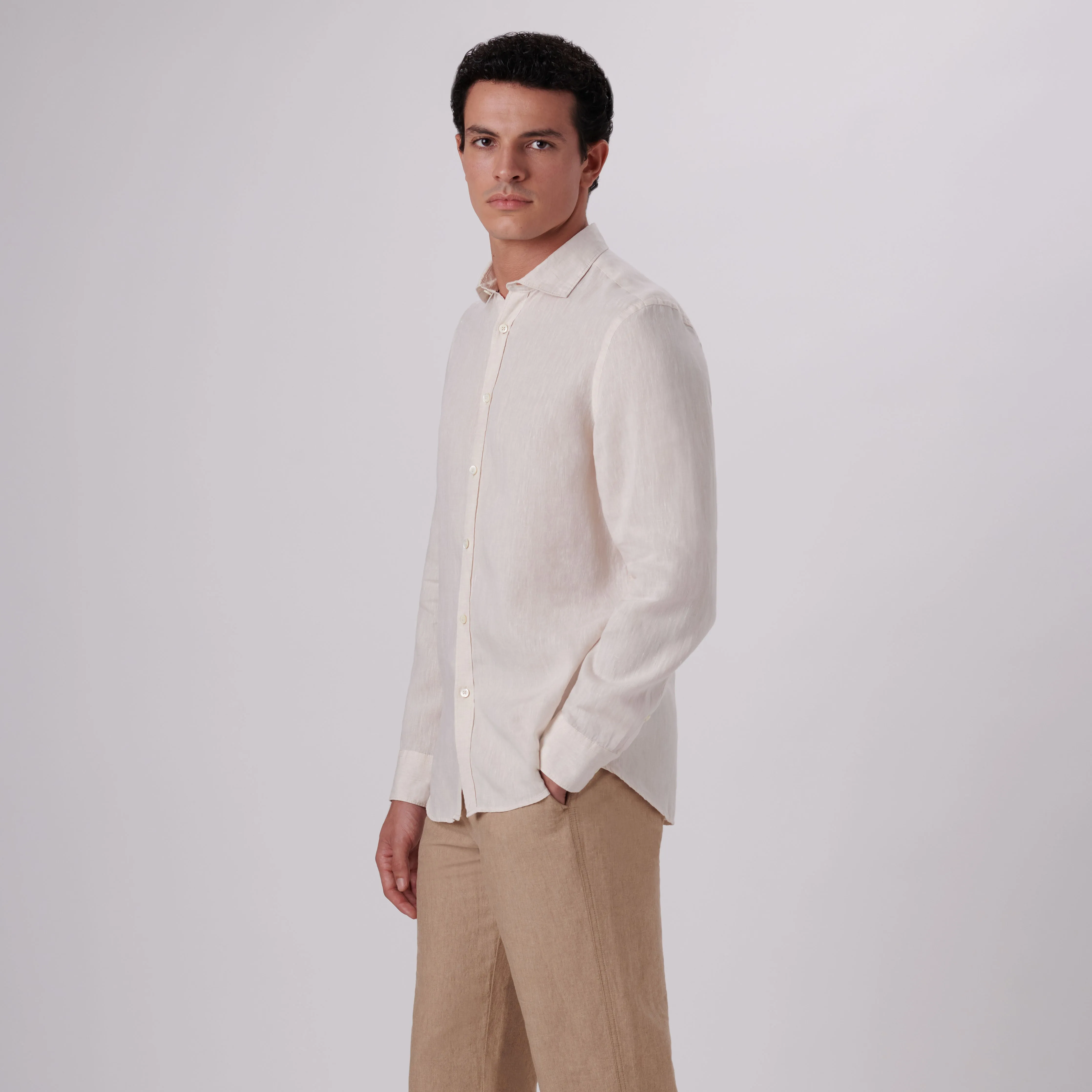 Axel Solid Linen Shirt