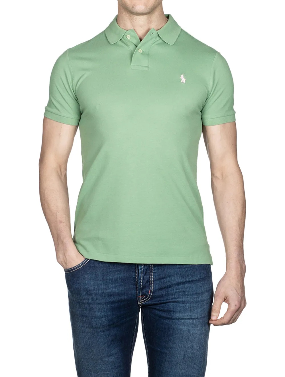 Basic Mesh Polo Outback Green