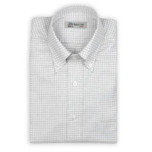 Beige & Blue Check Flanello Junior Cotton Long Sleeve Shirt