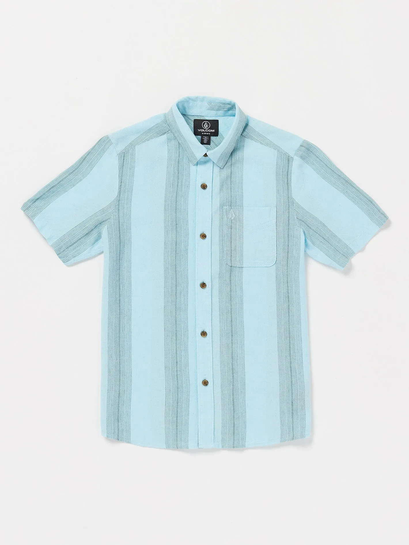 Big Boys Flaxstone Short Sleeve Shirt - Crystal Blue