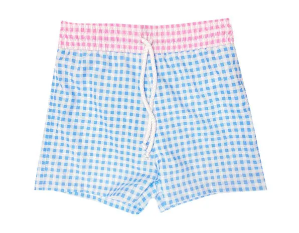 Blue And Pink  Boy's Swim Trunks