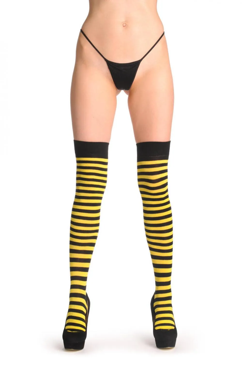 Bright Yellow & Black Stripes