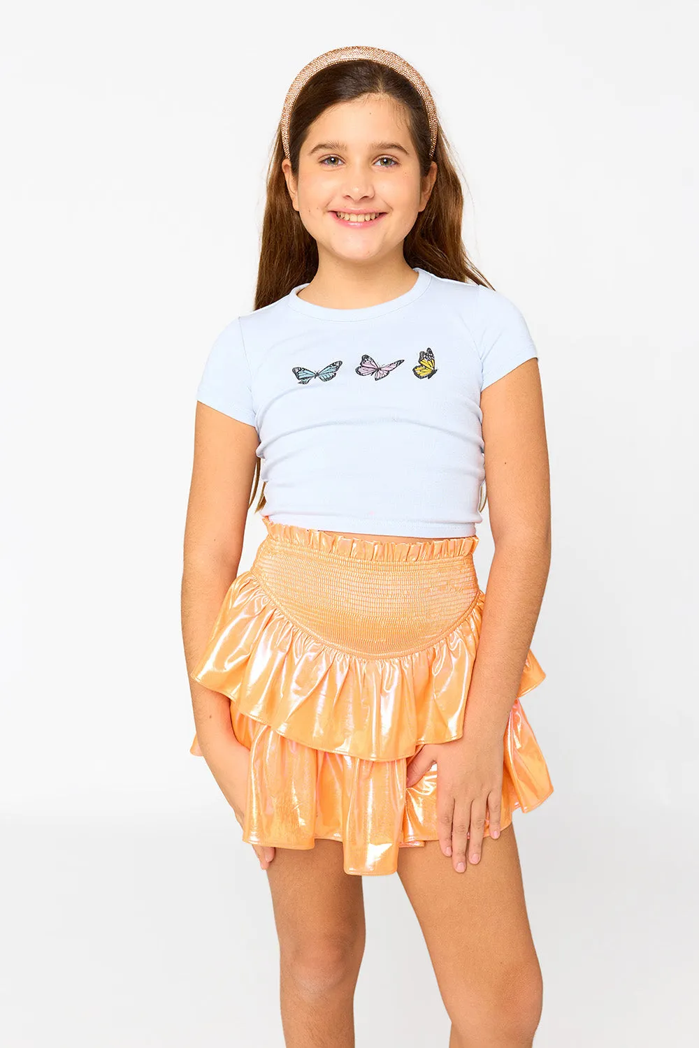 Brookie Tween Skort - Orange Pop