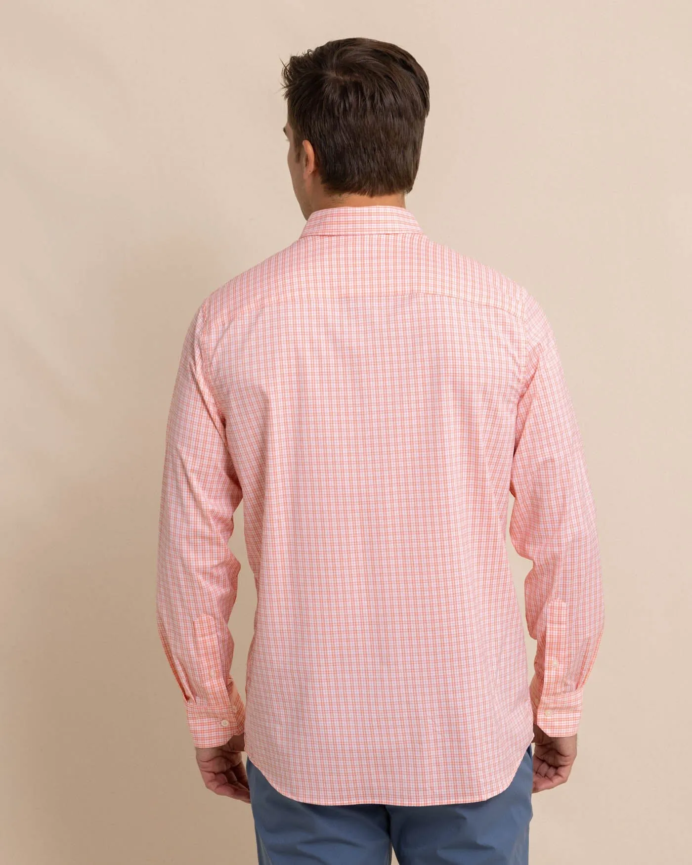 brrr°® Intercoastal Poinsett Plaid Long Sleeve Sport Shirt