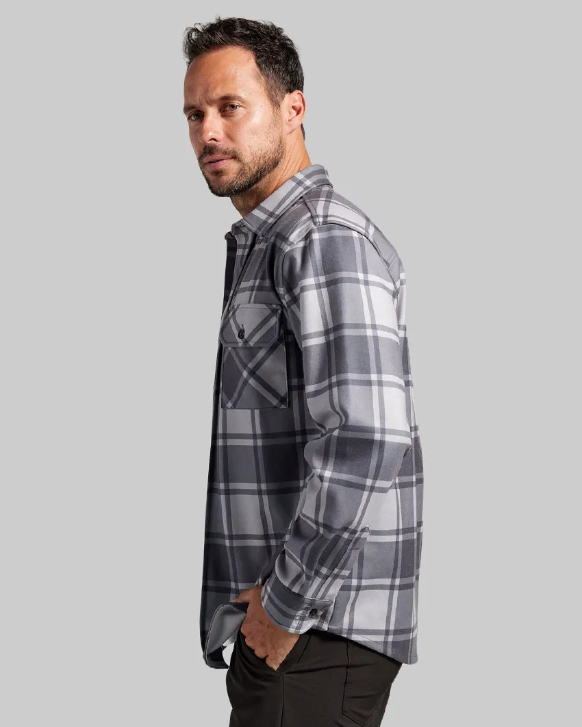 Coastal Overshirt - Grid Plaid