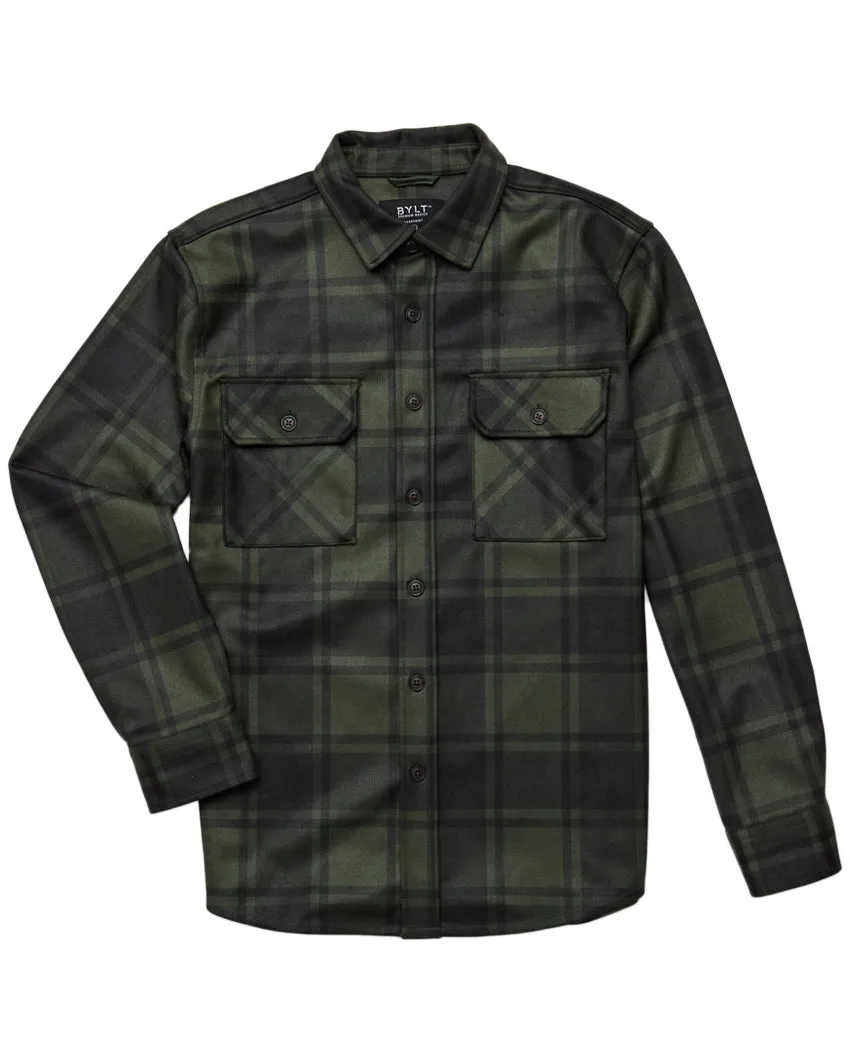 Coastal Overshirt - Grid Plaid