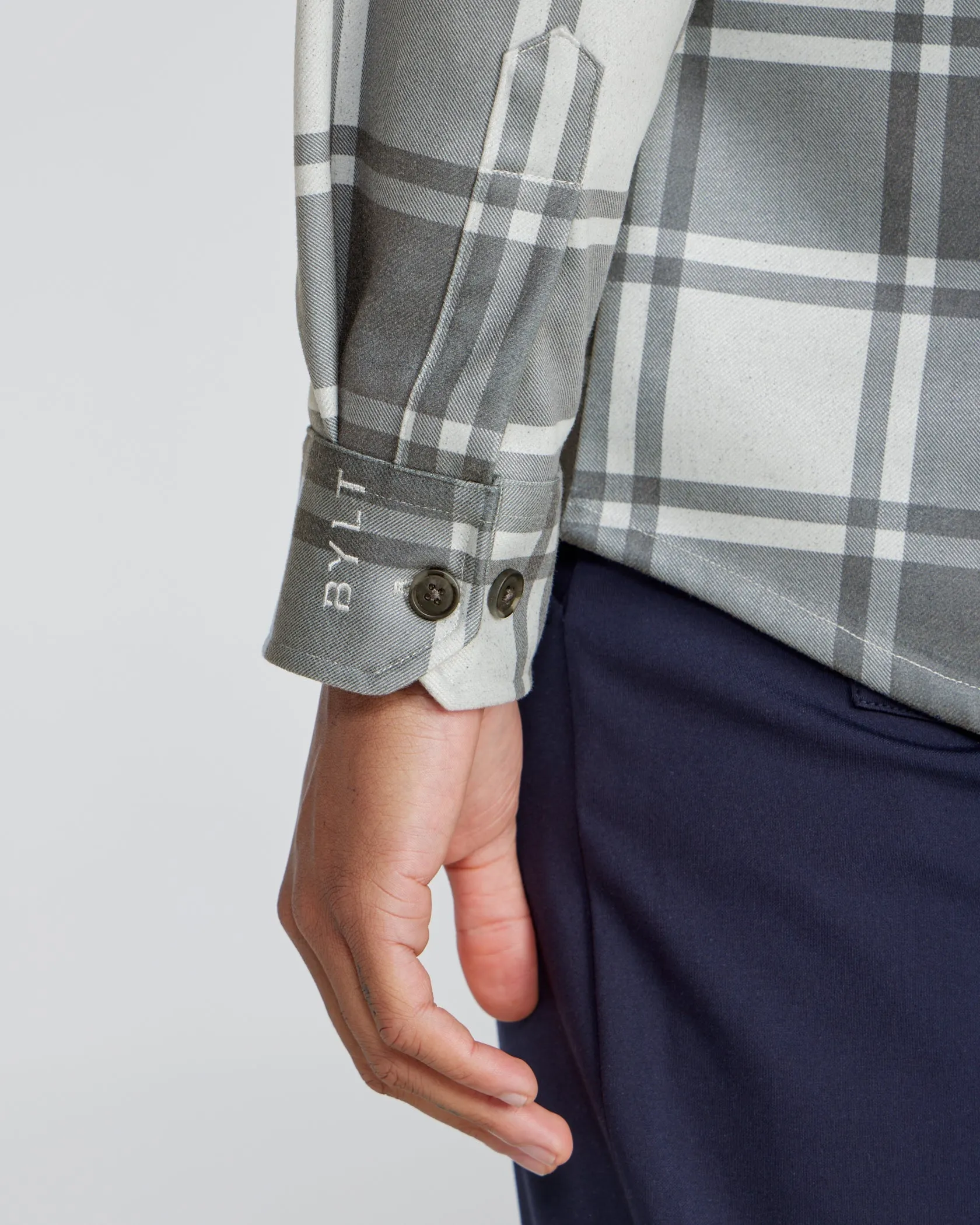 Coastal Overshirt - Grid Plaid