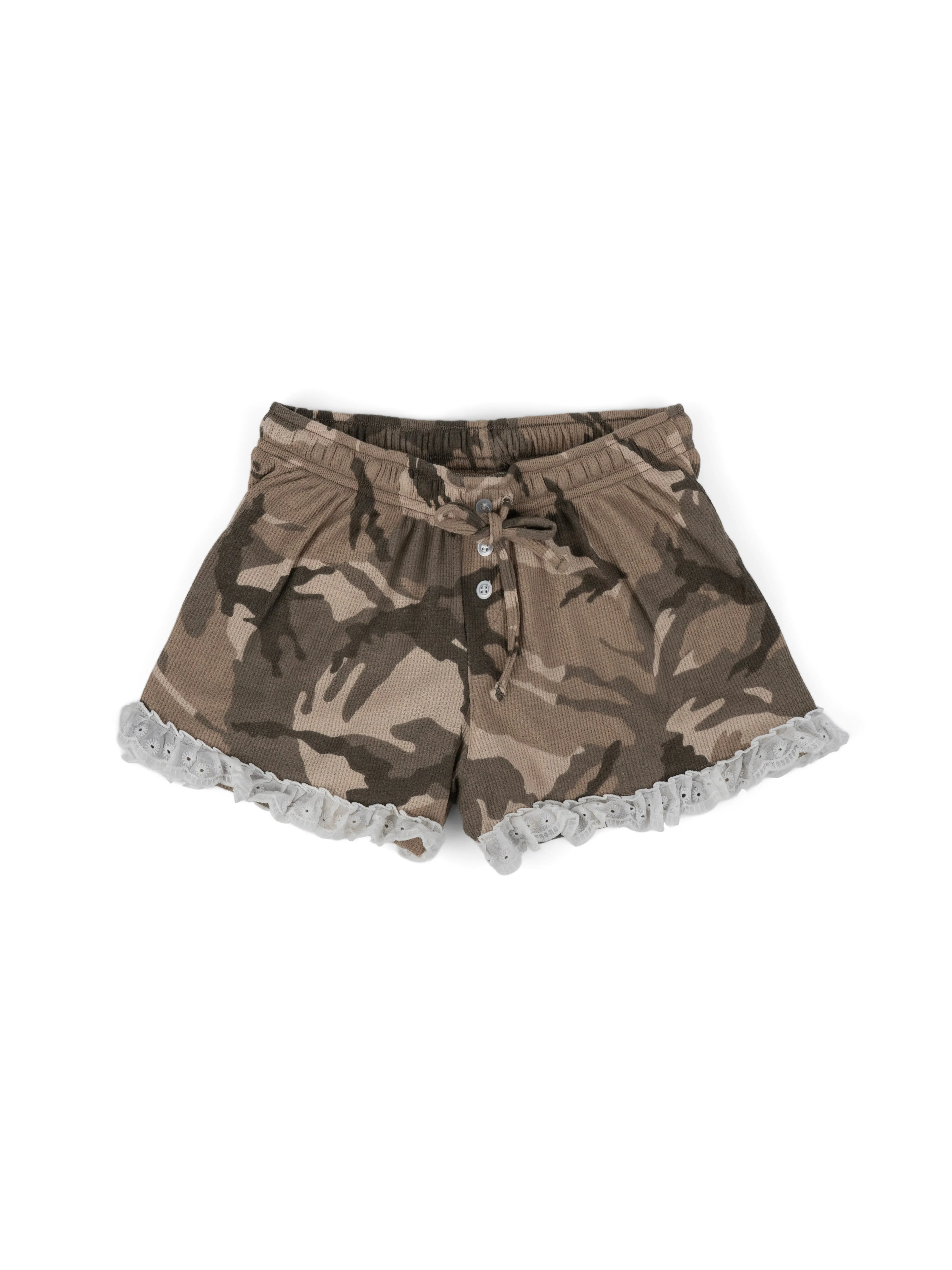 [EM] AEIOU Lace Shorts Collection ARMY KHAKI