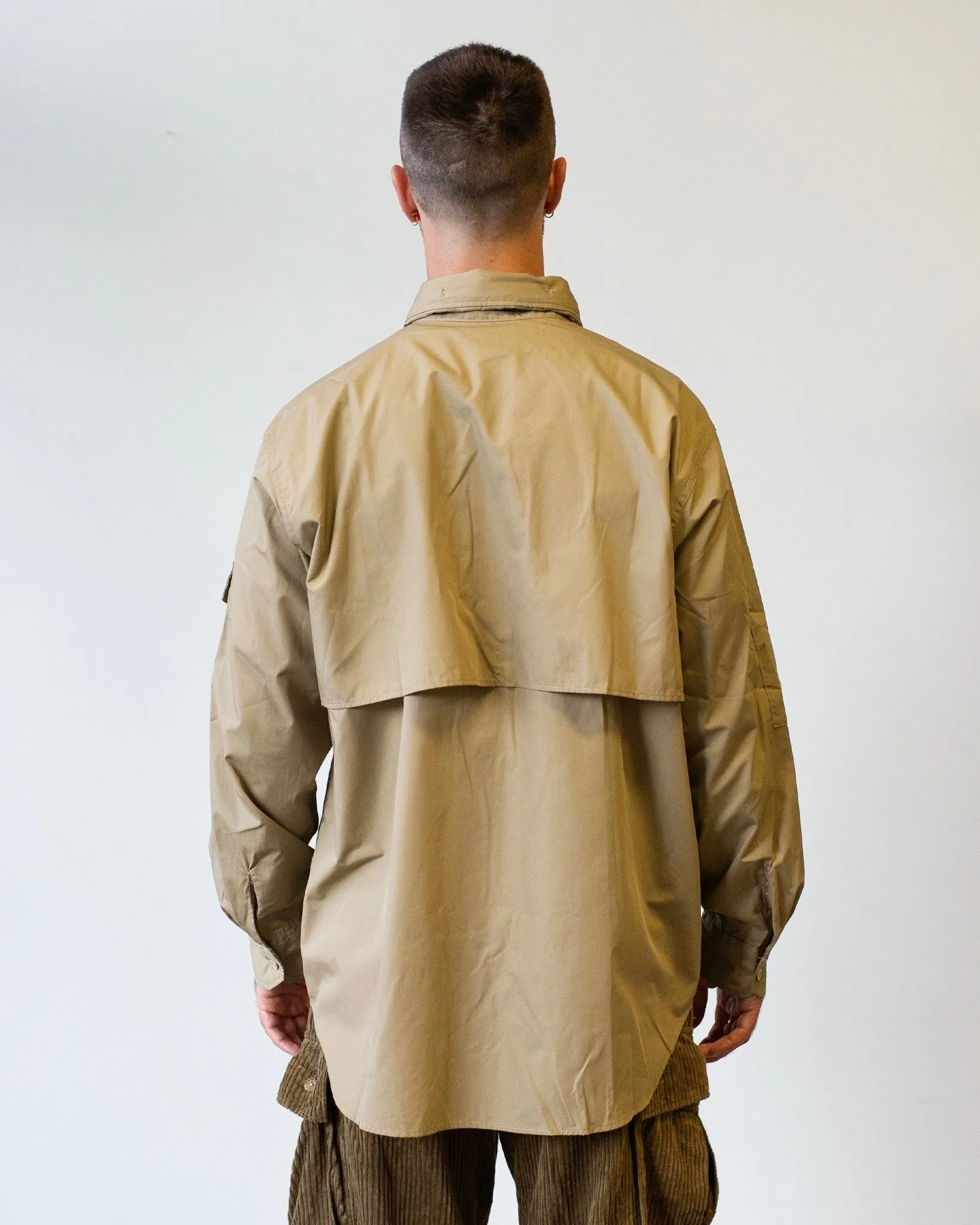 Engineered Garments Trail Shirt Khaki Lt.Weight PC Poplin