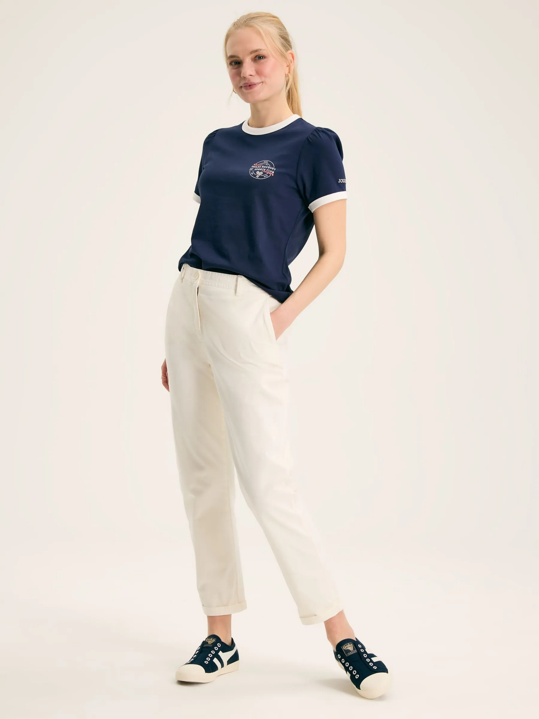 Erin Navy blue Short Sleeve T-Shirt