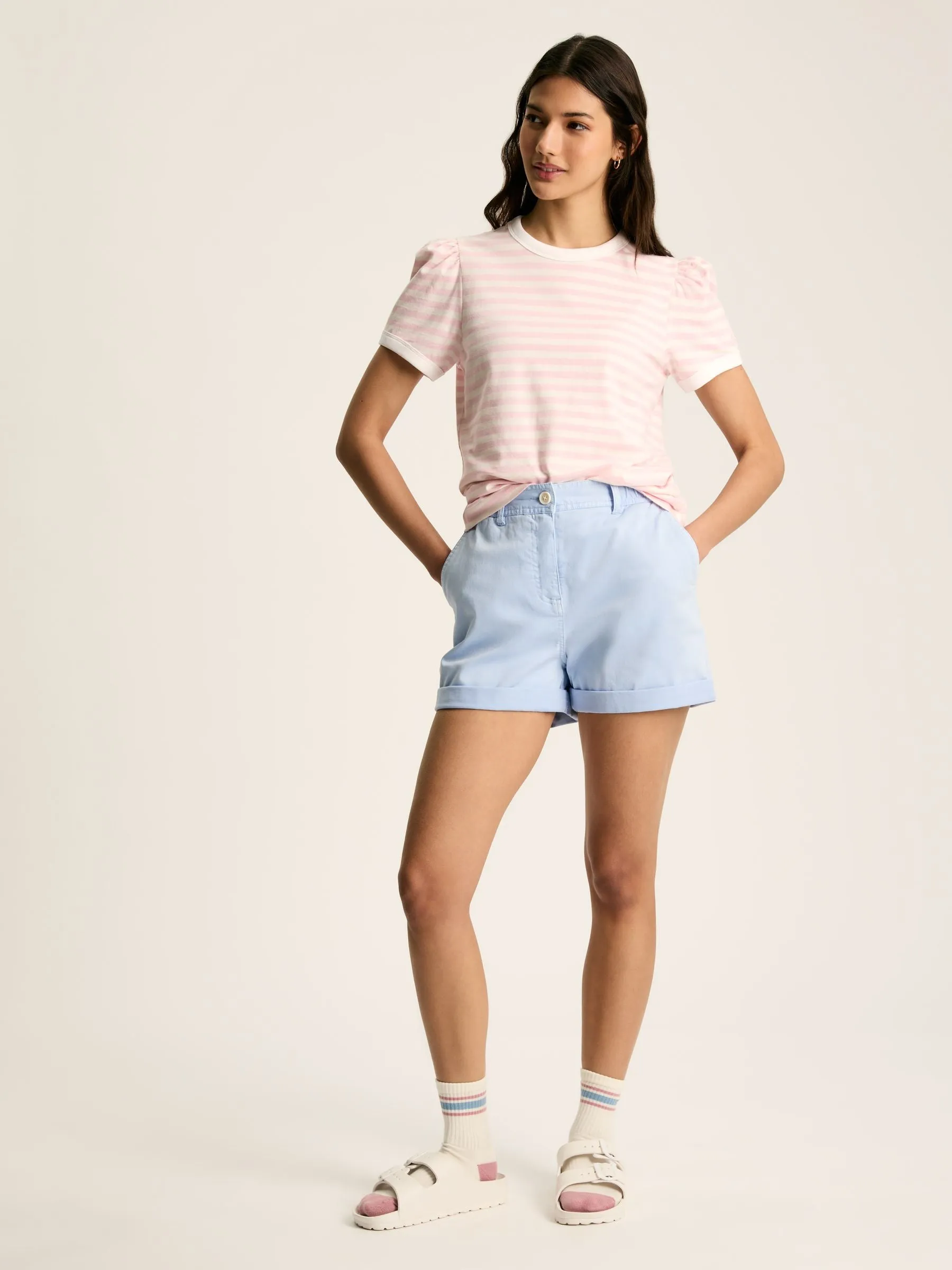 Erin Pink/Cream Short Sleeve T-Shirt