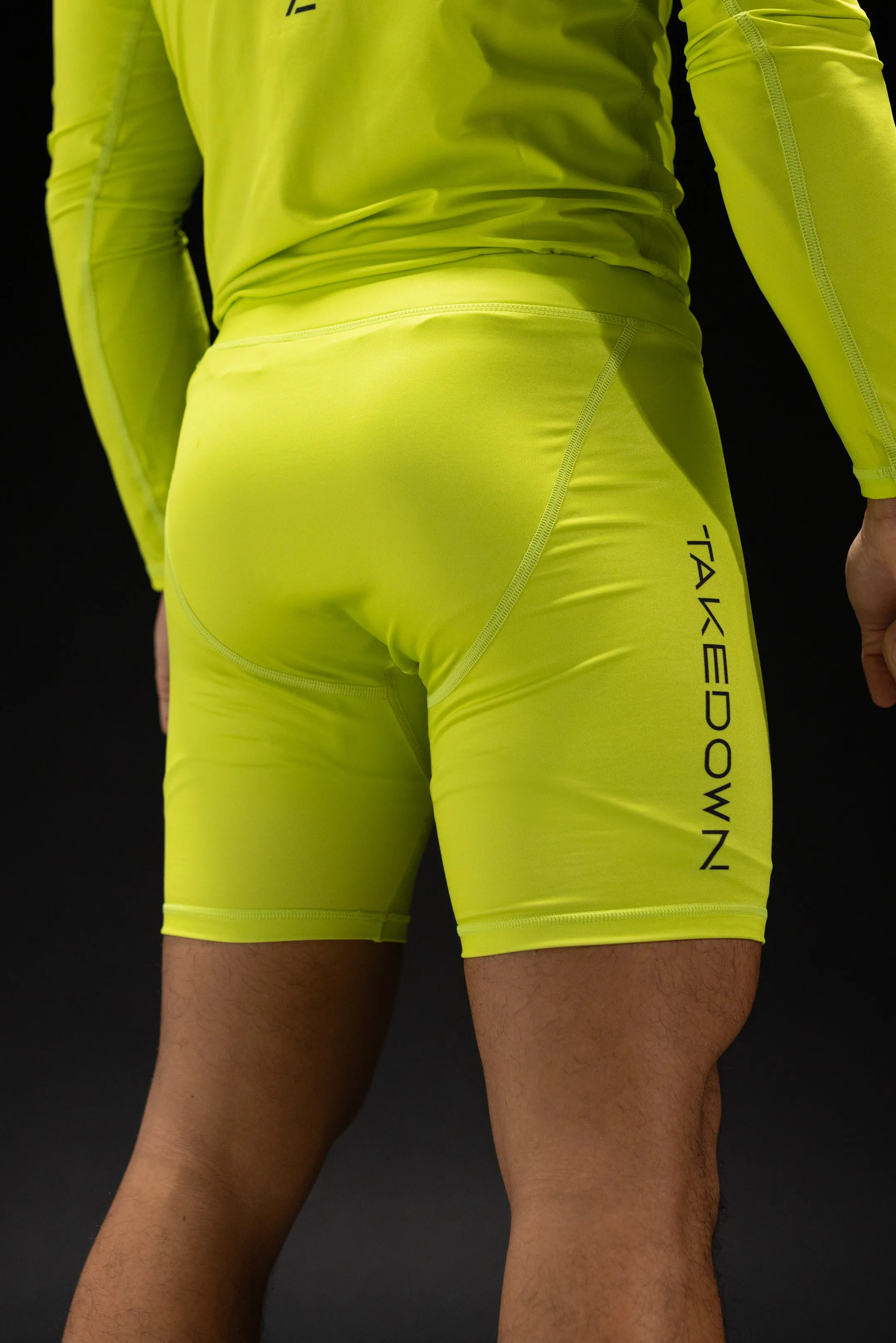 Essential Compression Shorts - Acid Green