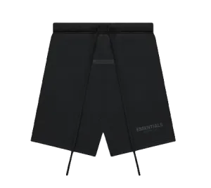 Essentials Fear of God Drawstring Fleece Shorts - Black