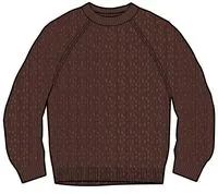 Fog Recycled Knitted Jumper - Red Ochre