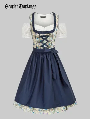 German Bavarian Oktoberfest Costumes 3pcs Set