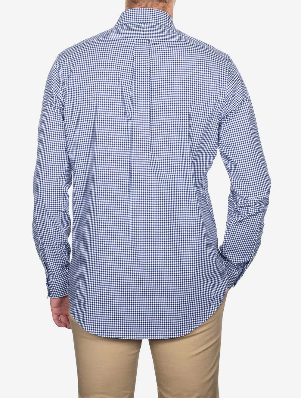 Gingham Long Sleeve Shirt Blue