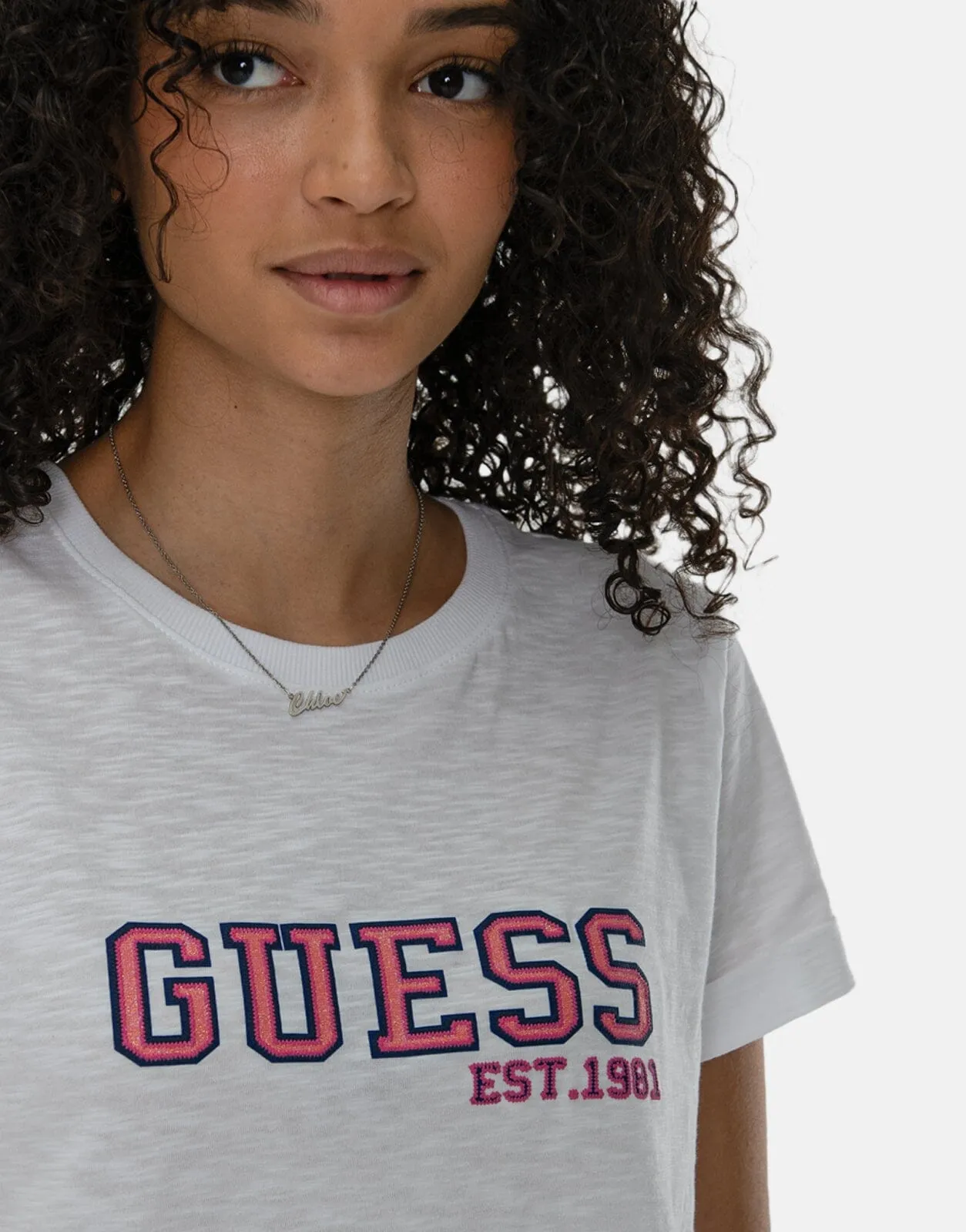 Guess College T-Shirt White