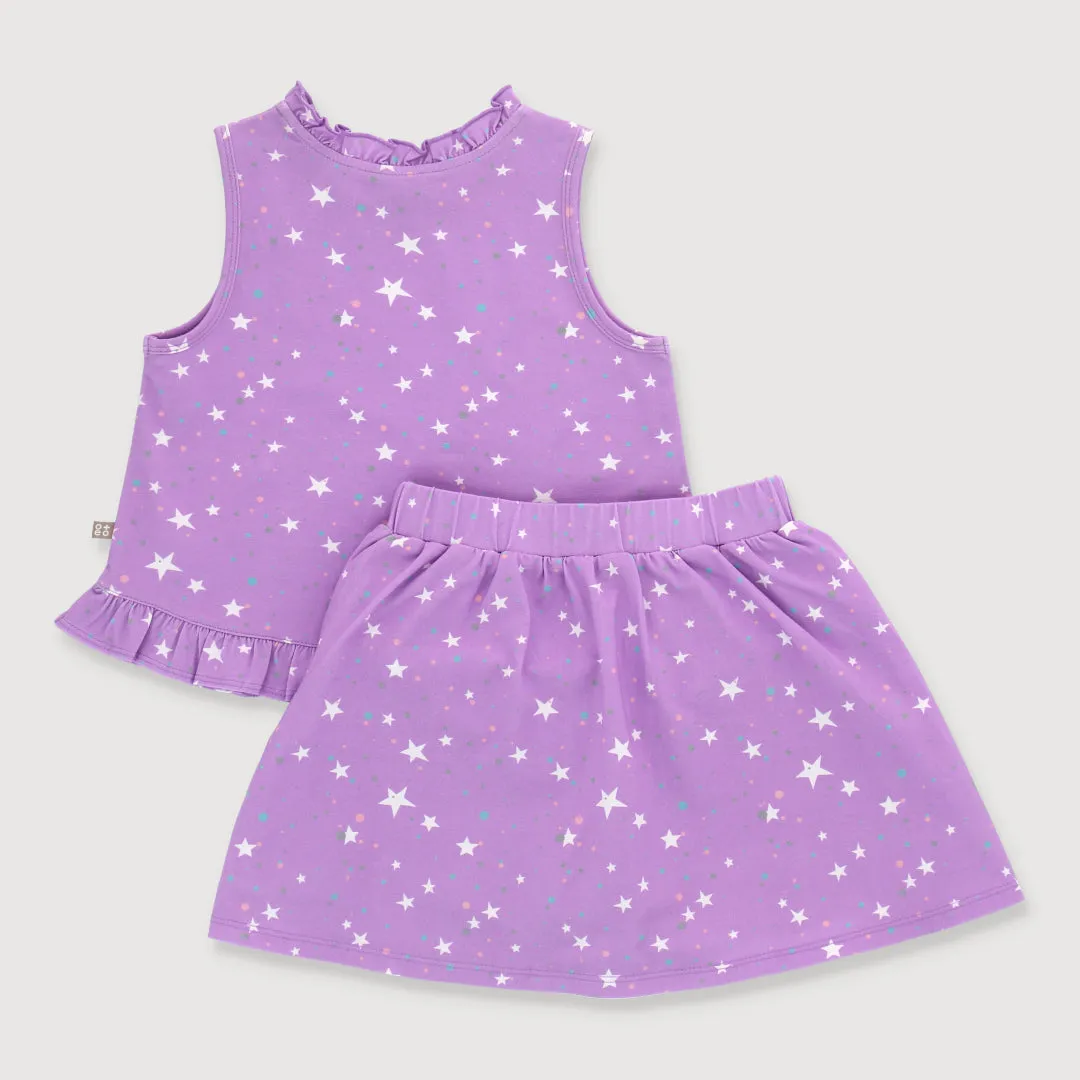 Little Explorer Toddler Girl Sleeveless Skort Set (Star)