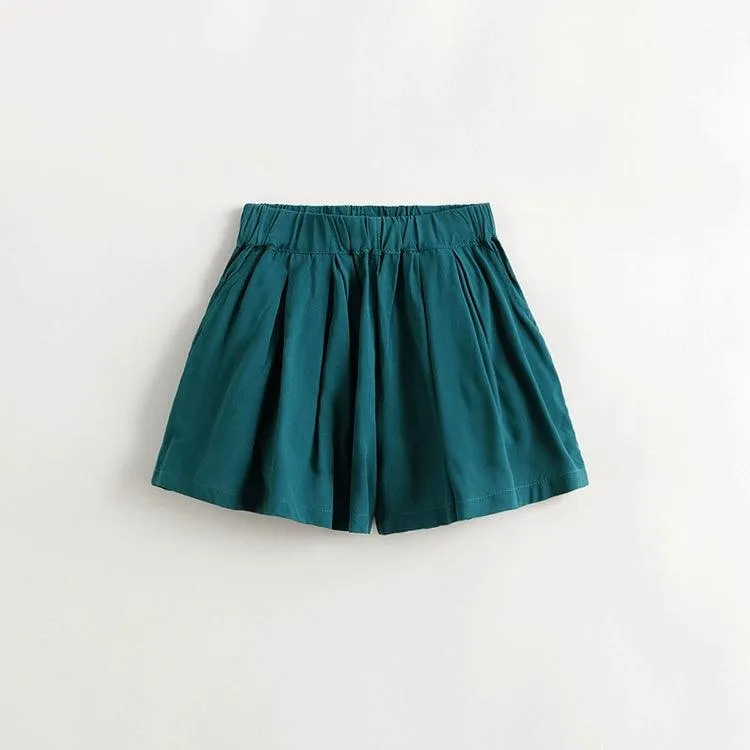 MARC & JANIE Girls Drapey Pleated Shorts 240907