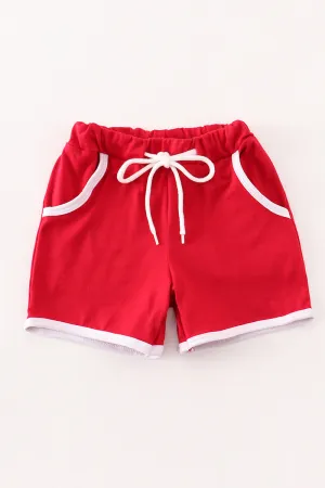 Maroon boy shorts