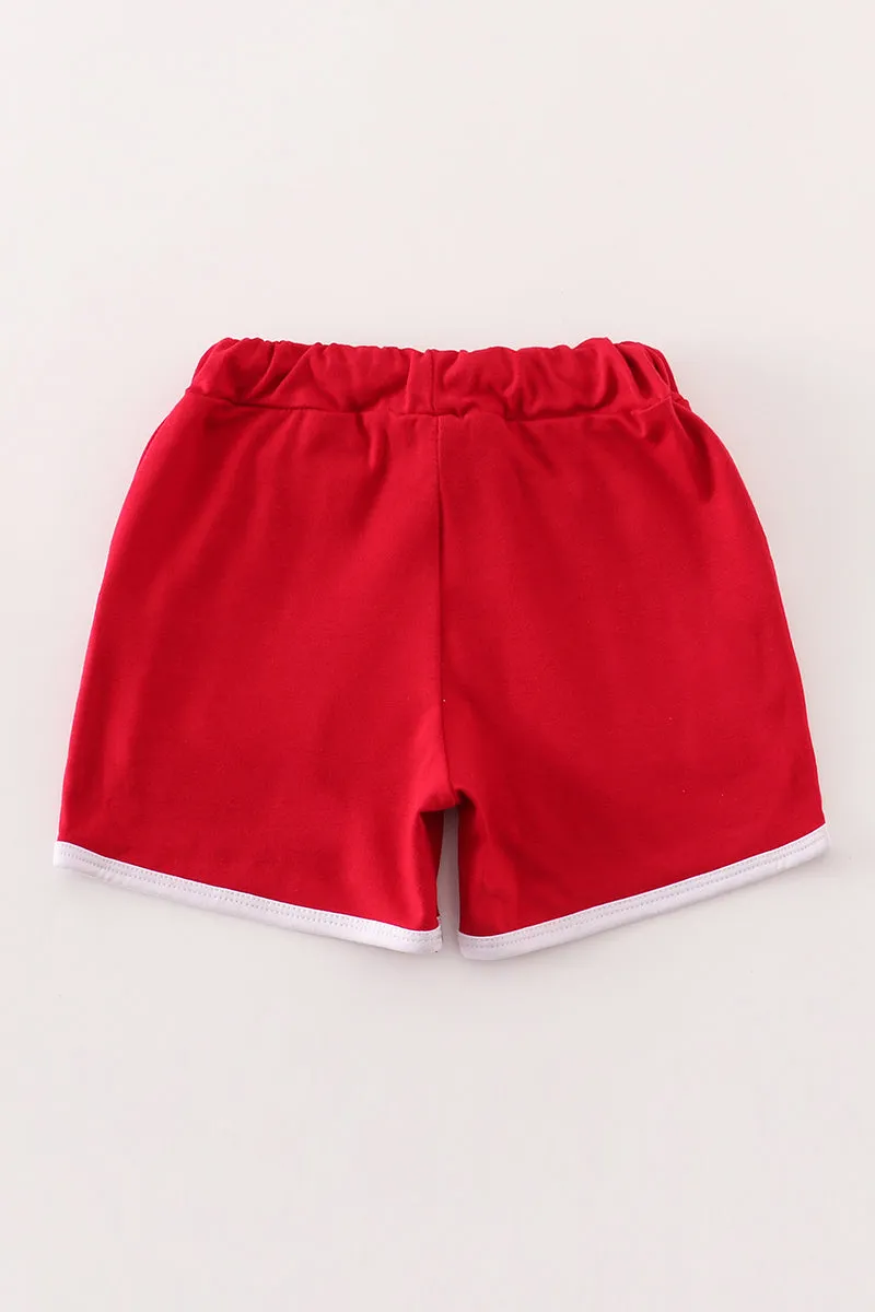 Maroon boy shorts