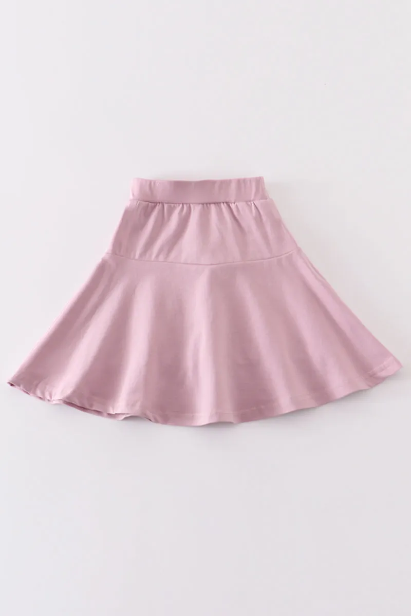 Mauve basic skort