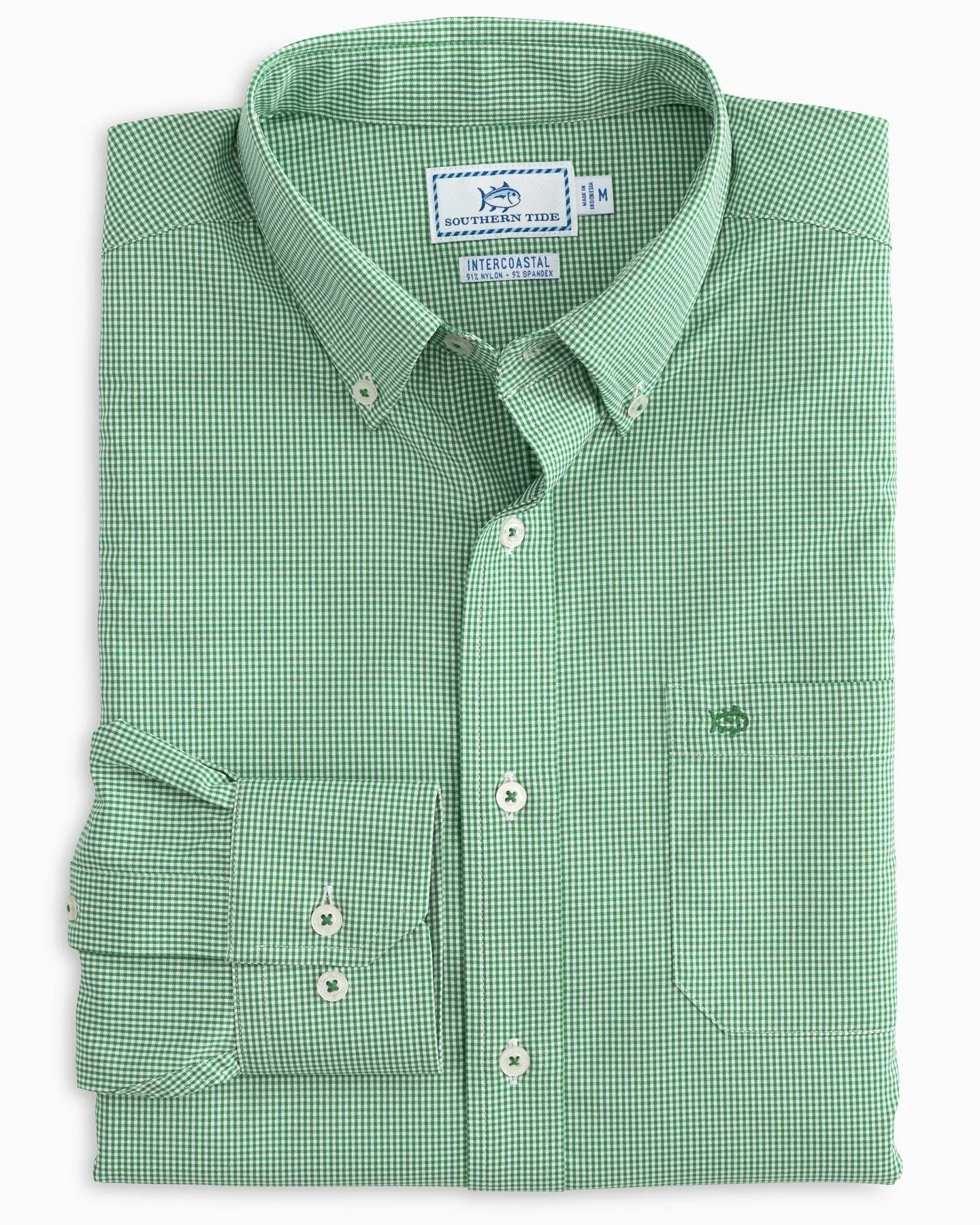 Micro Gingham Intercoastal Performance Sport Shirt