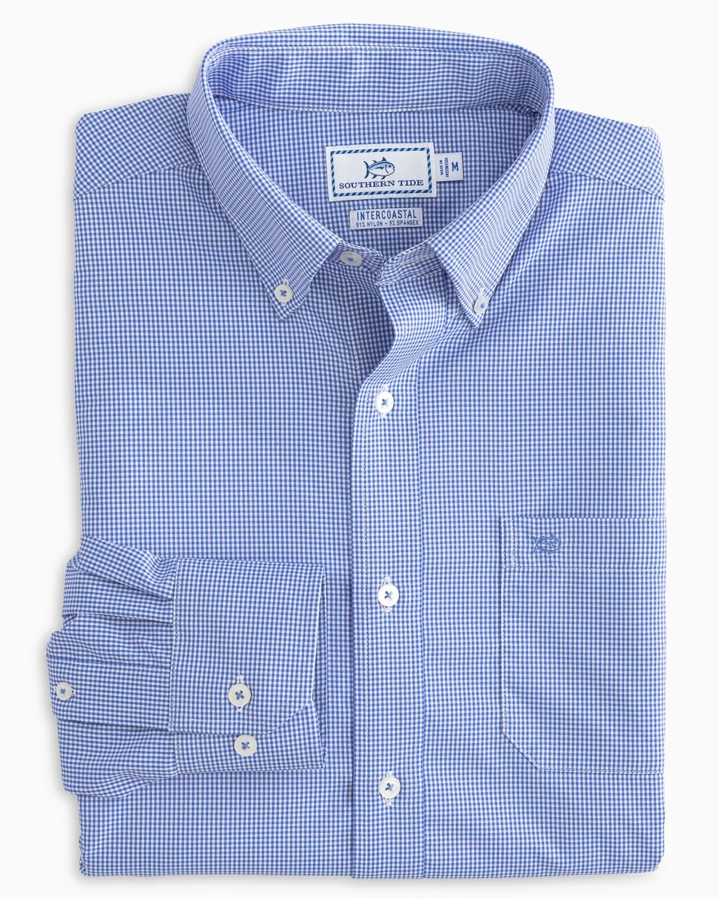 Micro Gingham Intercoastal Performance Sport Shirt