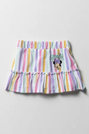 Minnie Mouse Stripe Skorts Multi