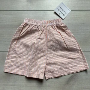 NEW Boutique Orange Striped Seersucker Shorts