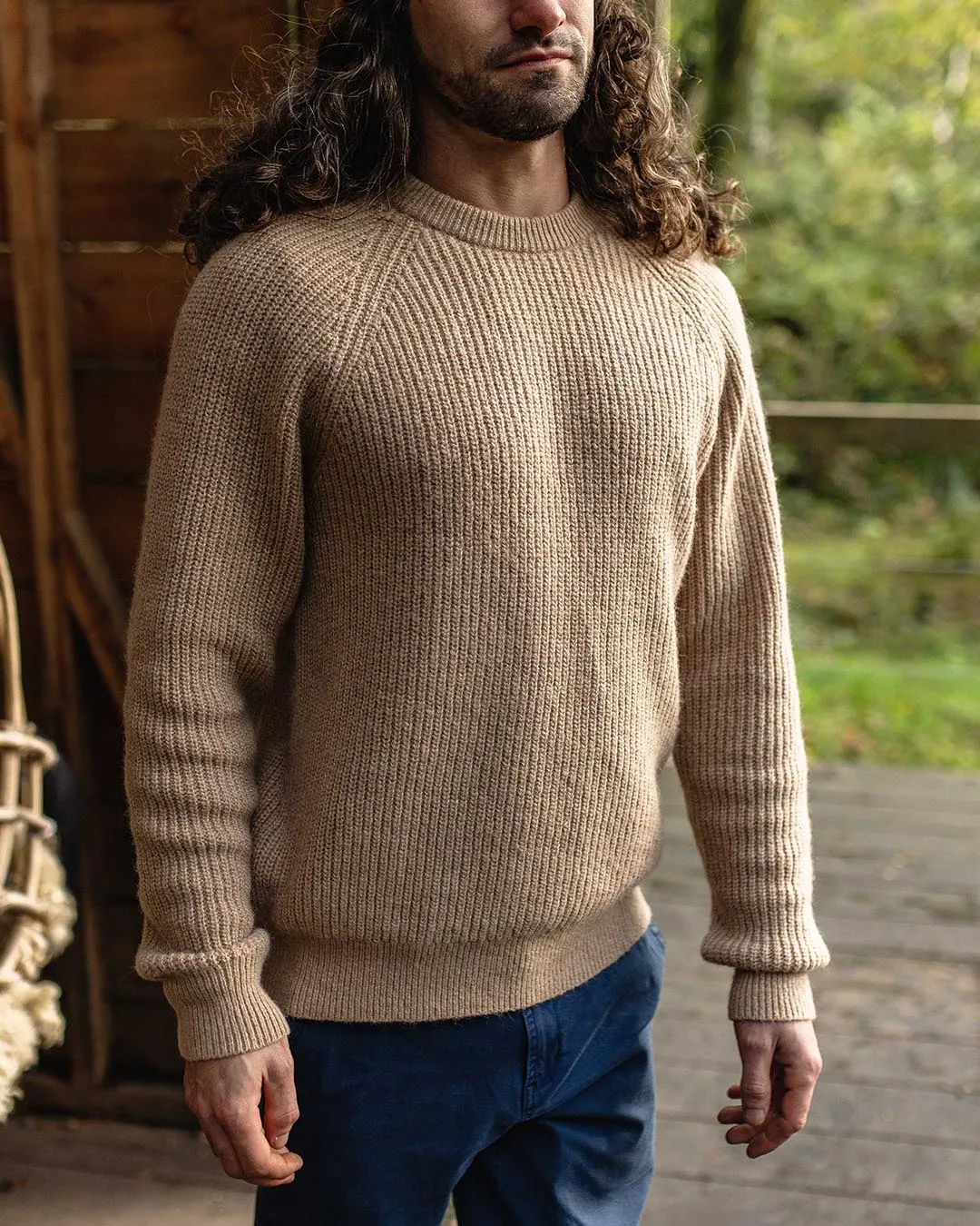 Offshore Recycled Knitted Jumper - Sand