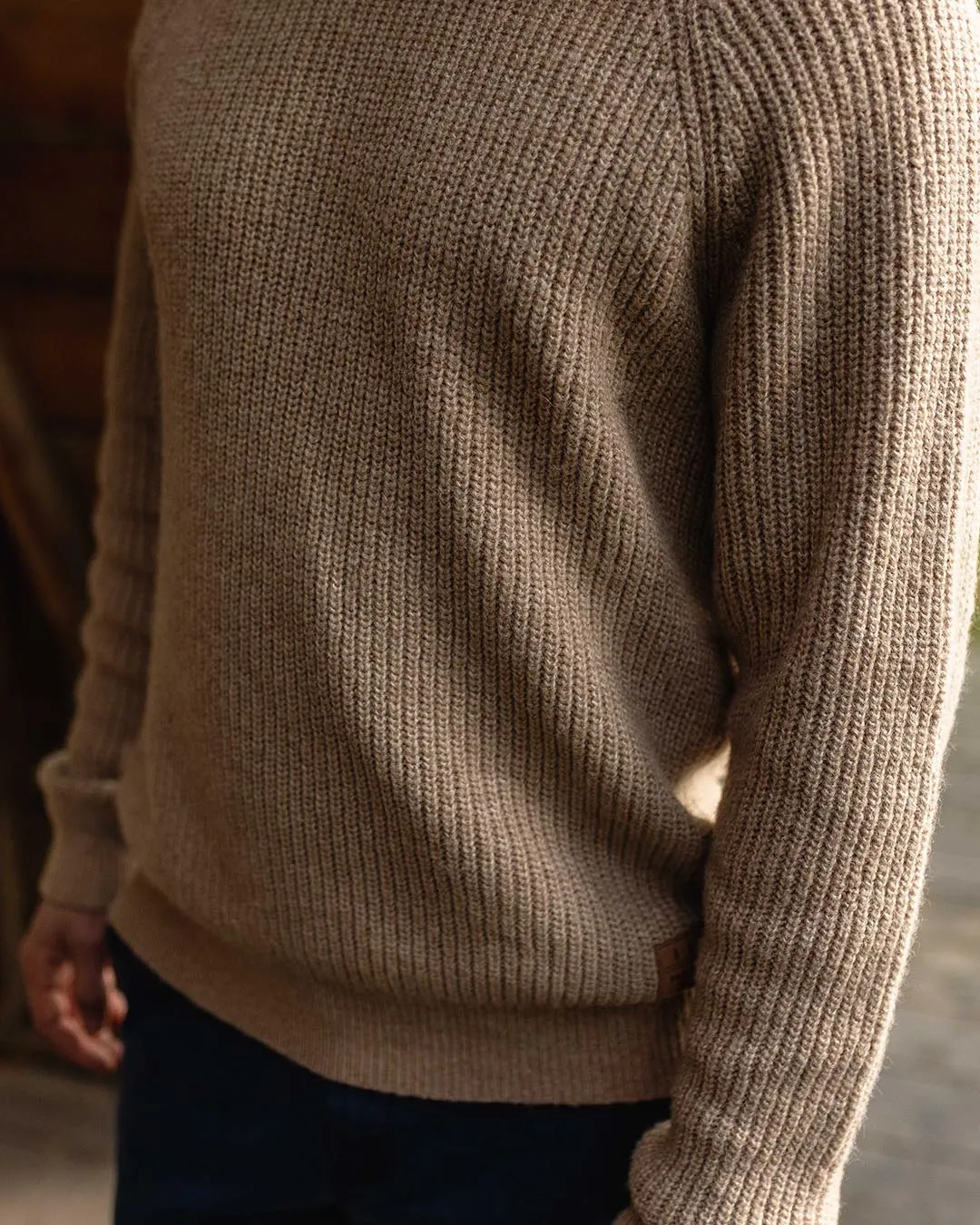 Offshore Recycled Knitted Jumper - Sand