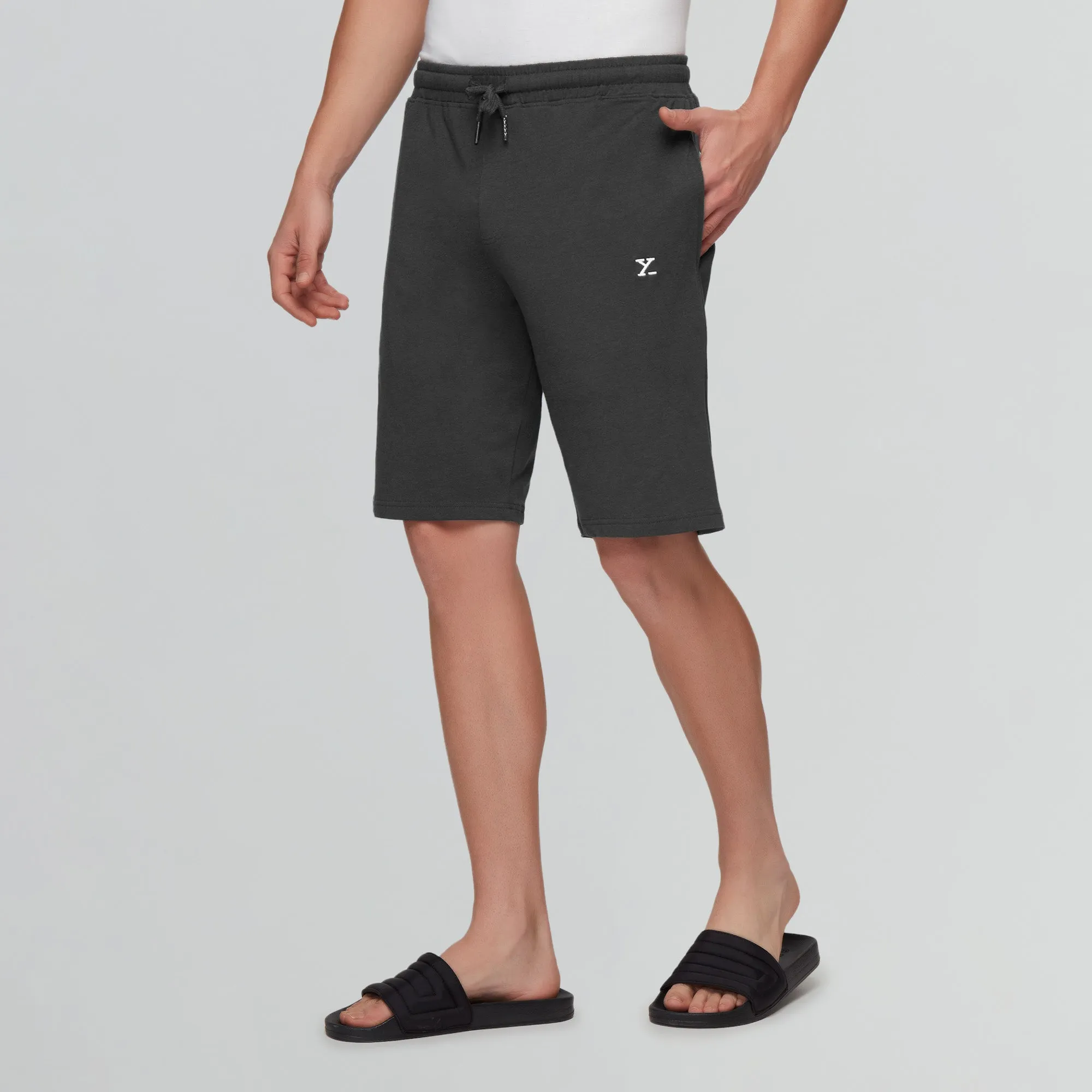 Pace Cotton Rich Shorts Graphite Grey