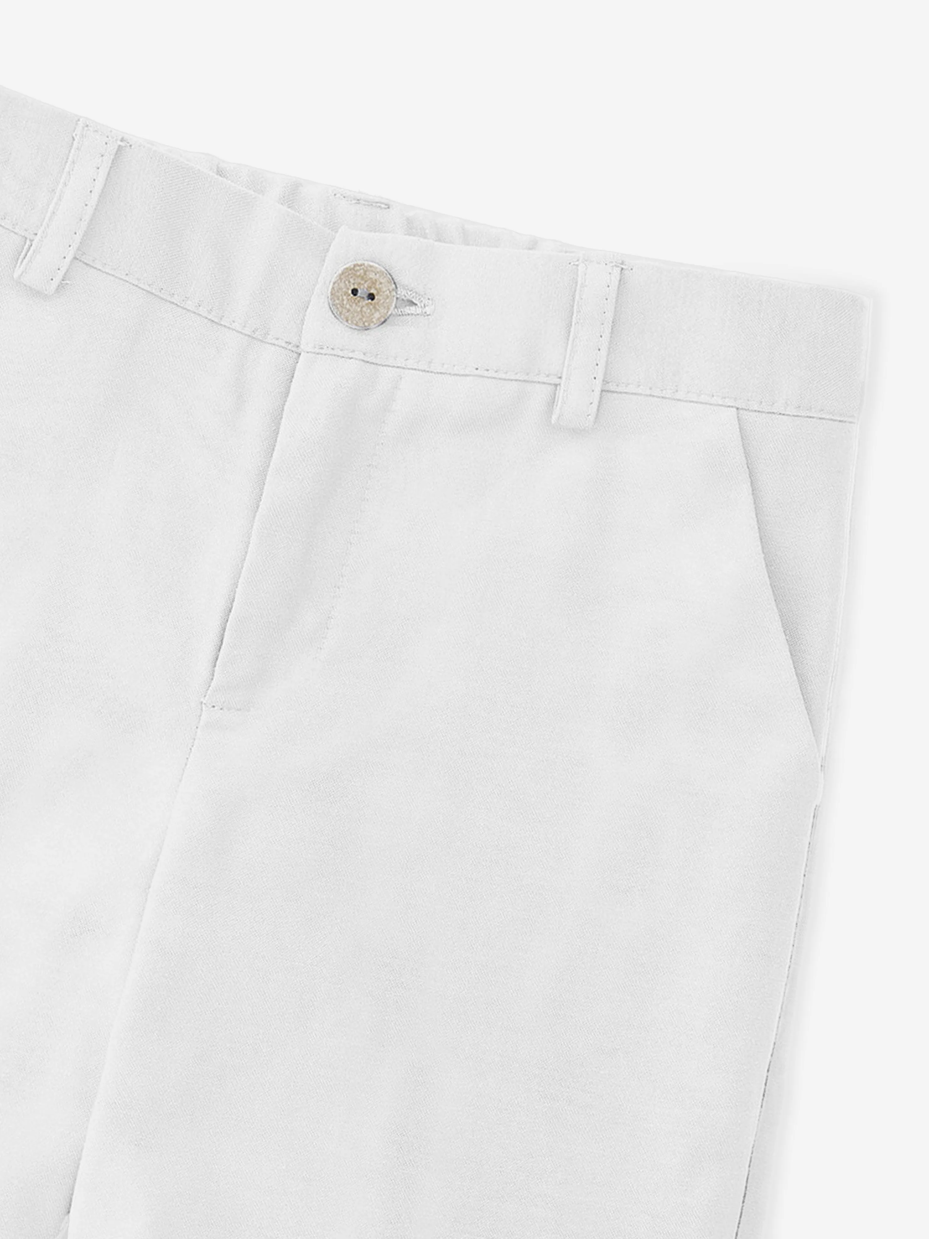 Paz Rodriguez Boys Woven Shorts in White