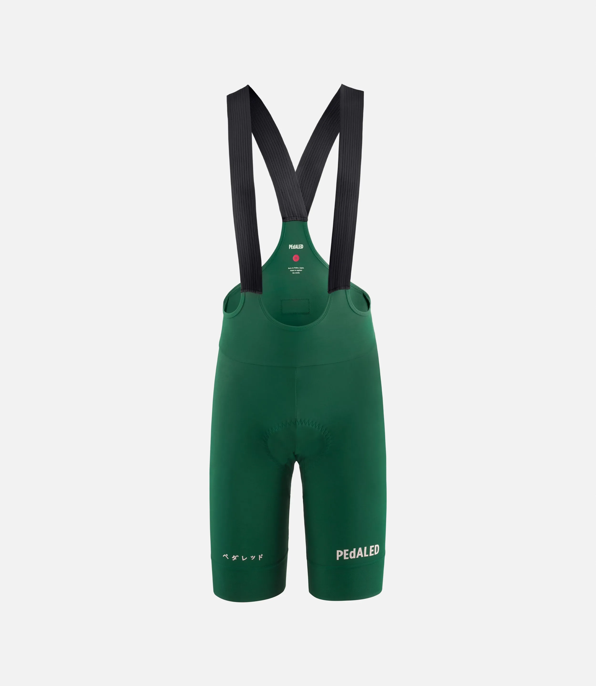 PEdALED Essential Summer Bibshorts Dark Green