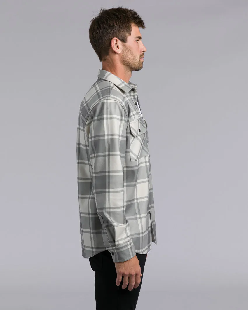 Plaid Coastal Overshirt (Size L)