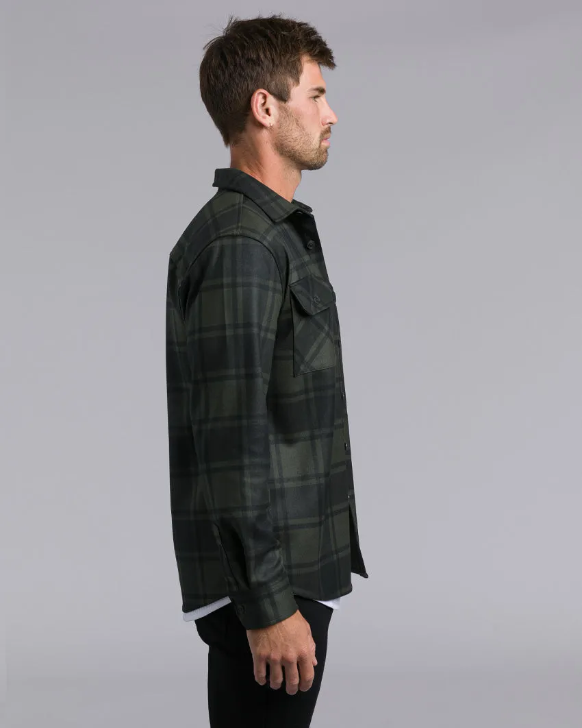 Plaid Coastal Overshirt (Size L)