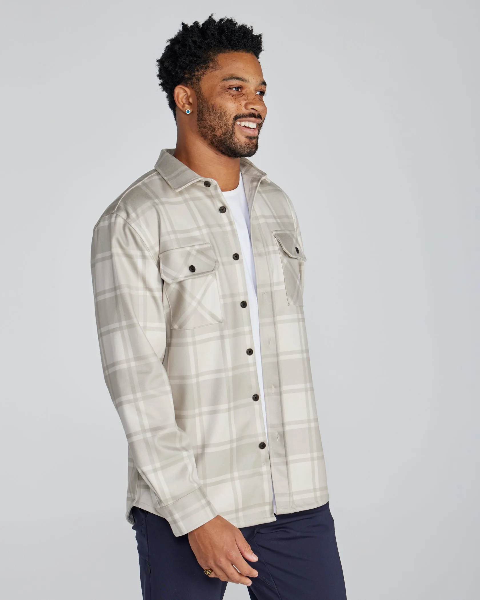 Plaid Coastal Overshirt (Size S)