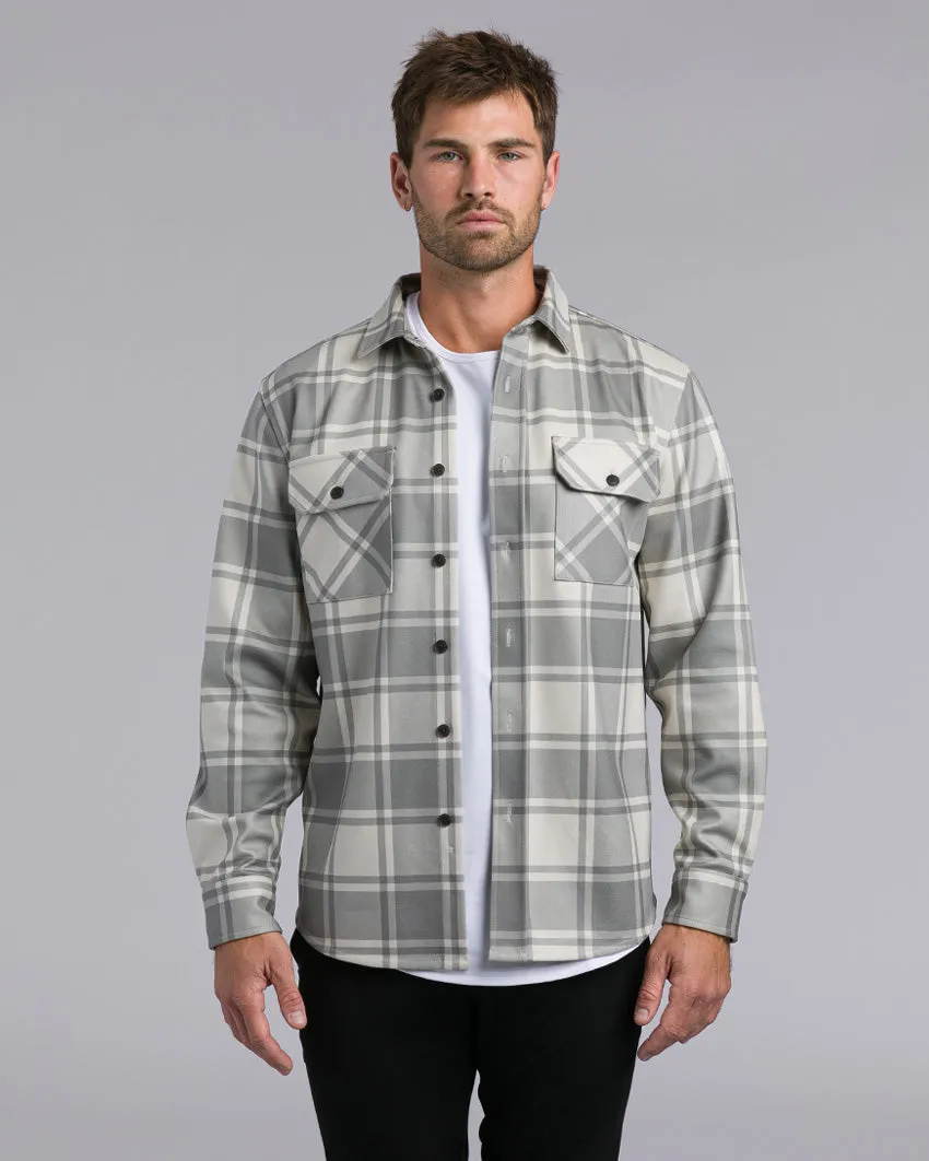 Plaid Coastal Overshirt (Size S)