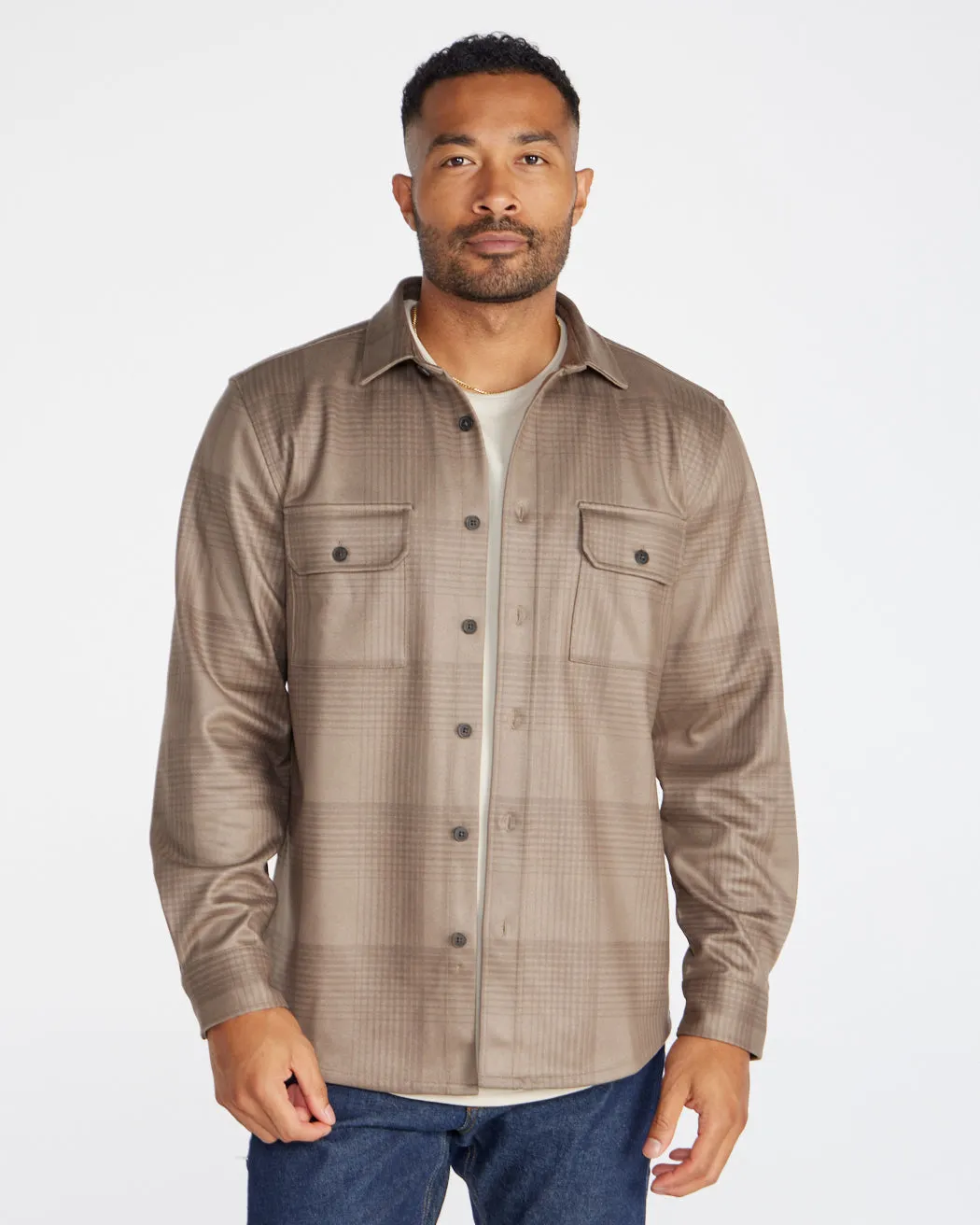 Plaid Coastal Overshirt (Size S)