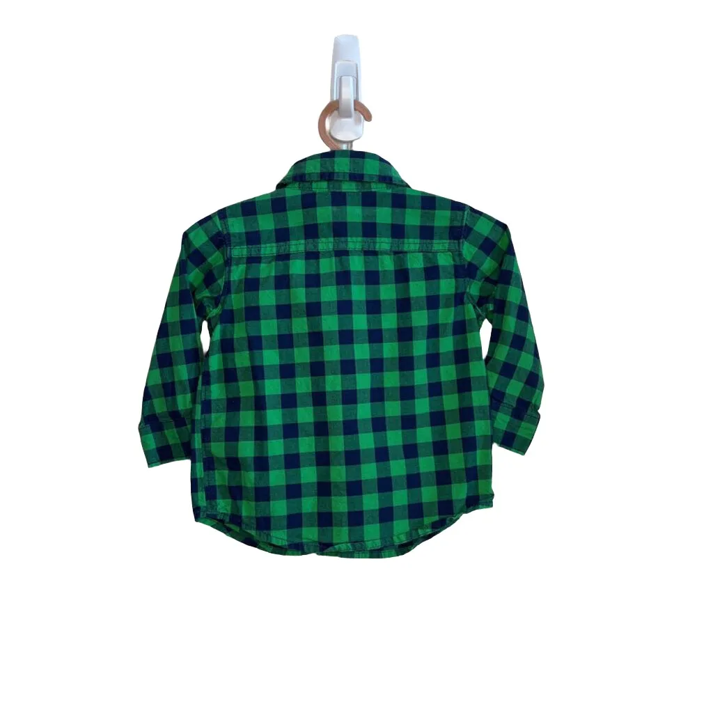 Plaid Collared LS Shirt