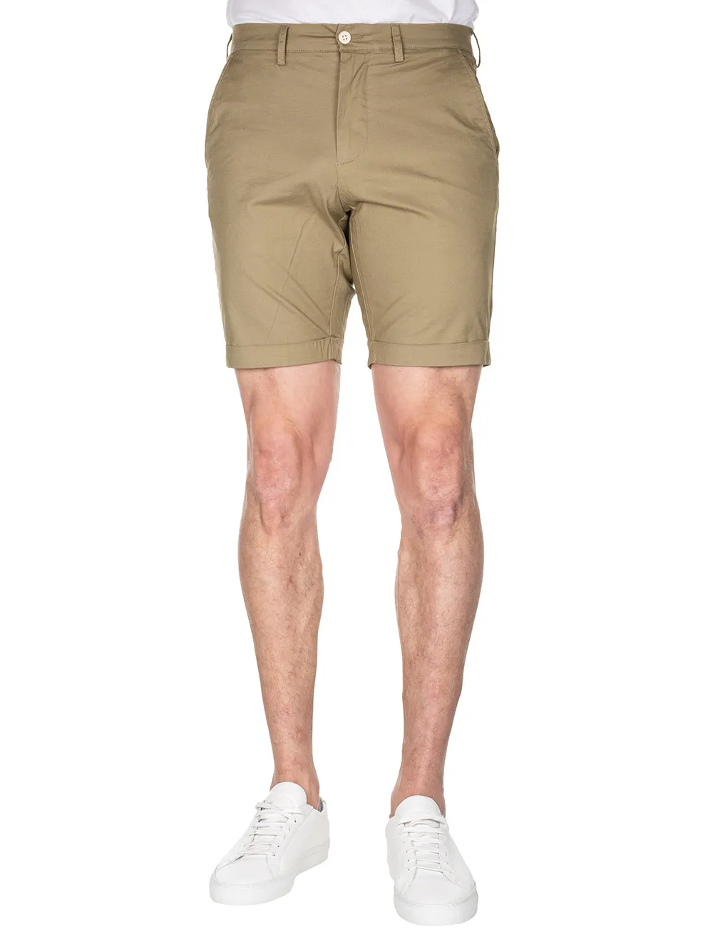 Regular Fit Sunfaded Shorts Aloe Green