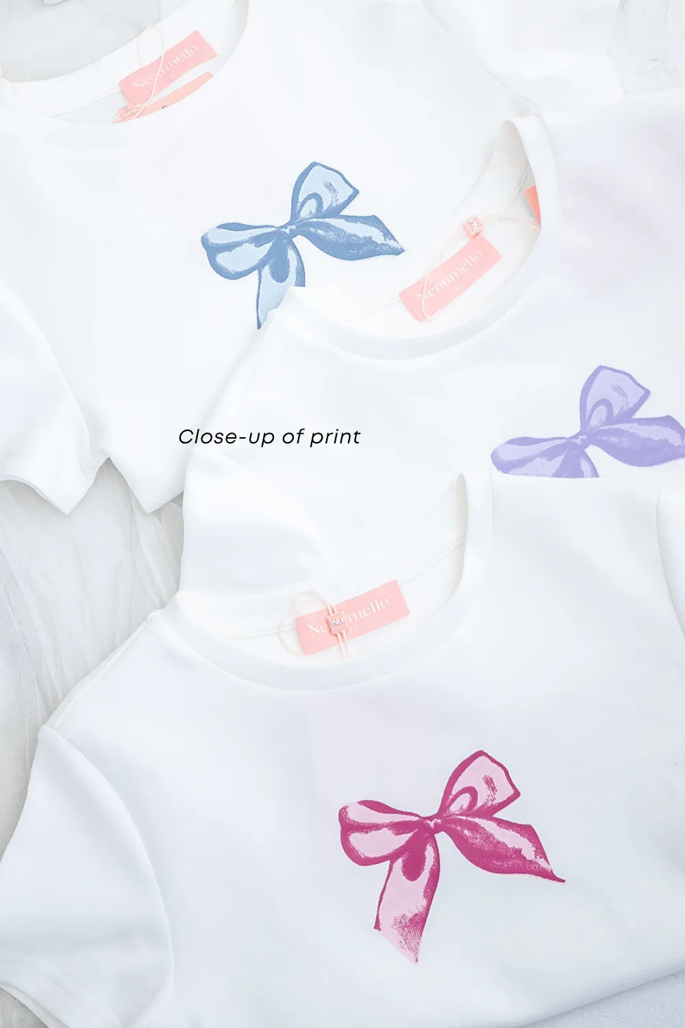 RESTOCKED** BON BON RIBBON TEE IN BLUE