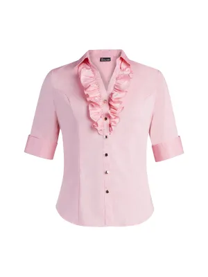 Ruffled Madison Stretch Shirt - 7th Avenue