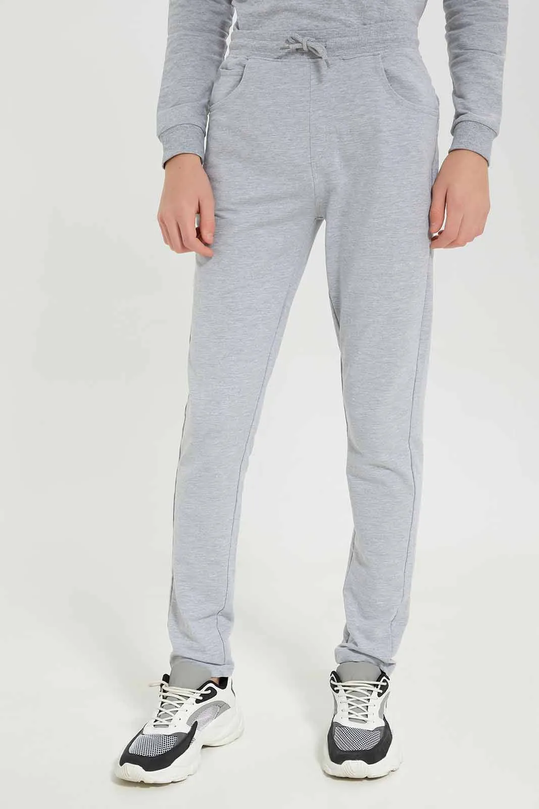 Senior Boys Grey Lounge Active Pants