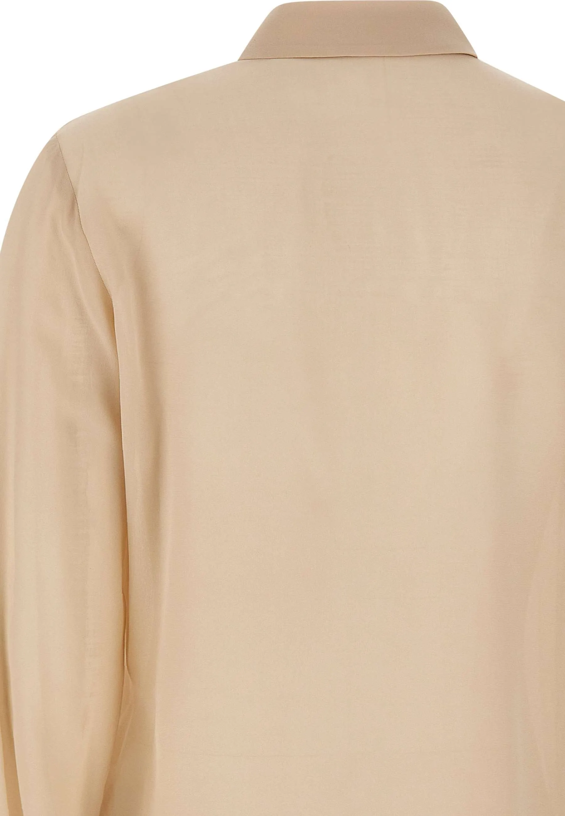 Silk Crepe De Chine Puff Shirt