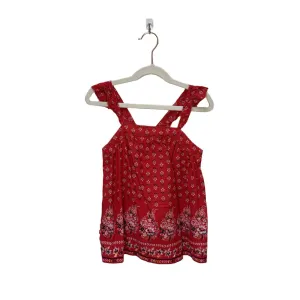 Sleeveless Blouse Top / Floral Design